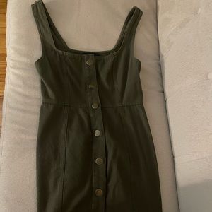 forever 21 corduroy green dress